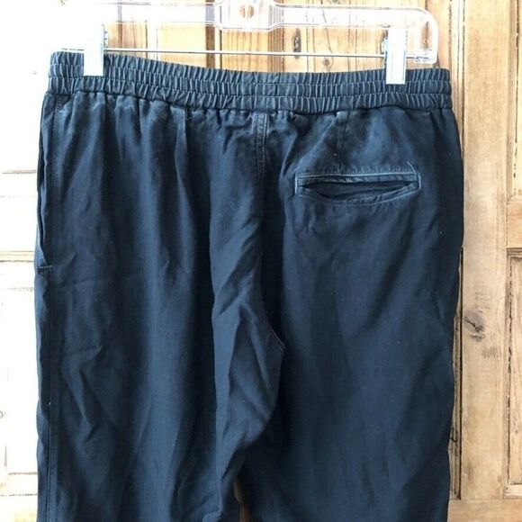 George Loves Womens Size Small Sweat / Lounge Pants Tencel Black Gray Drawstring - Picture 5 of 8